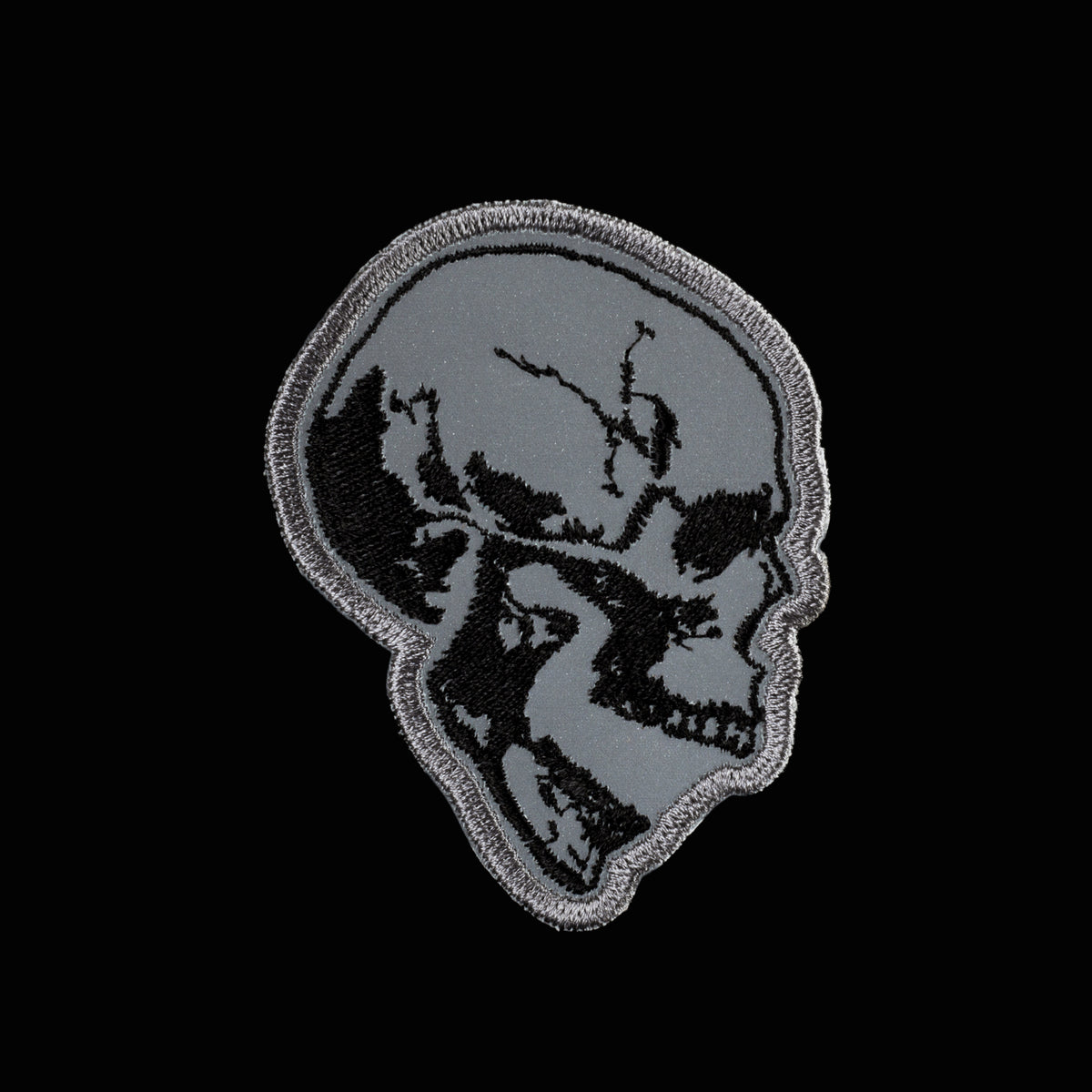 Reflective Flash Patch — Screaming Skull