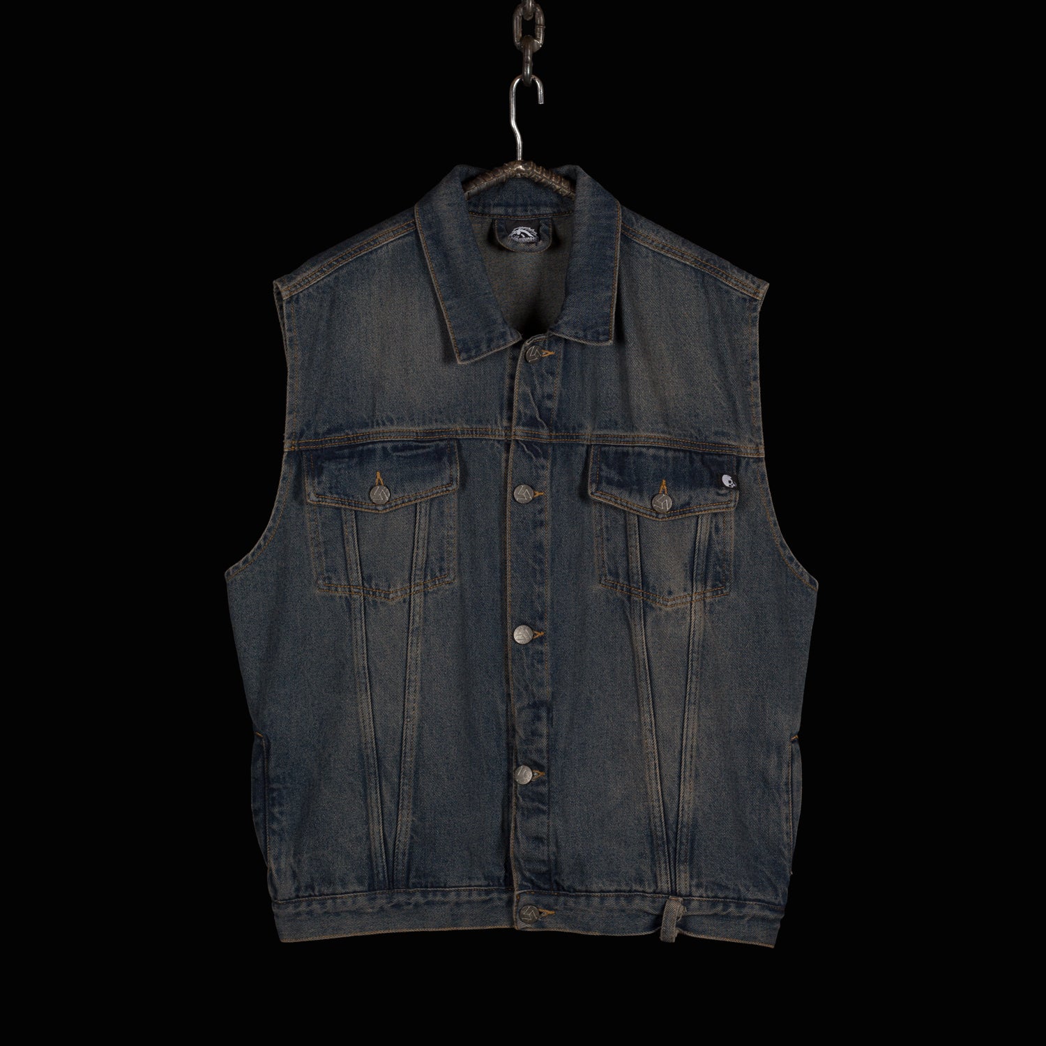CC Denim Vest — Forajido Blues