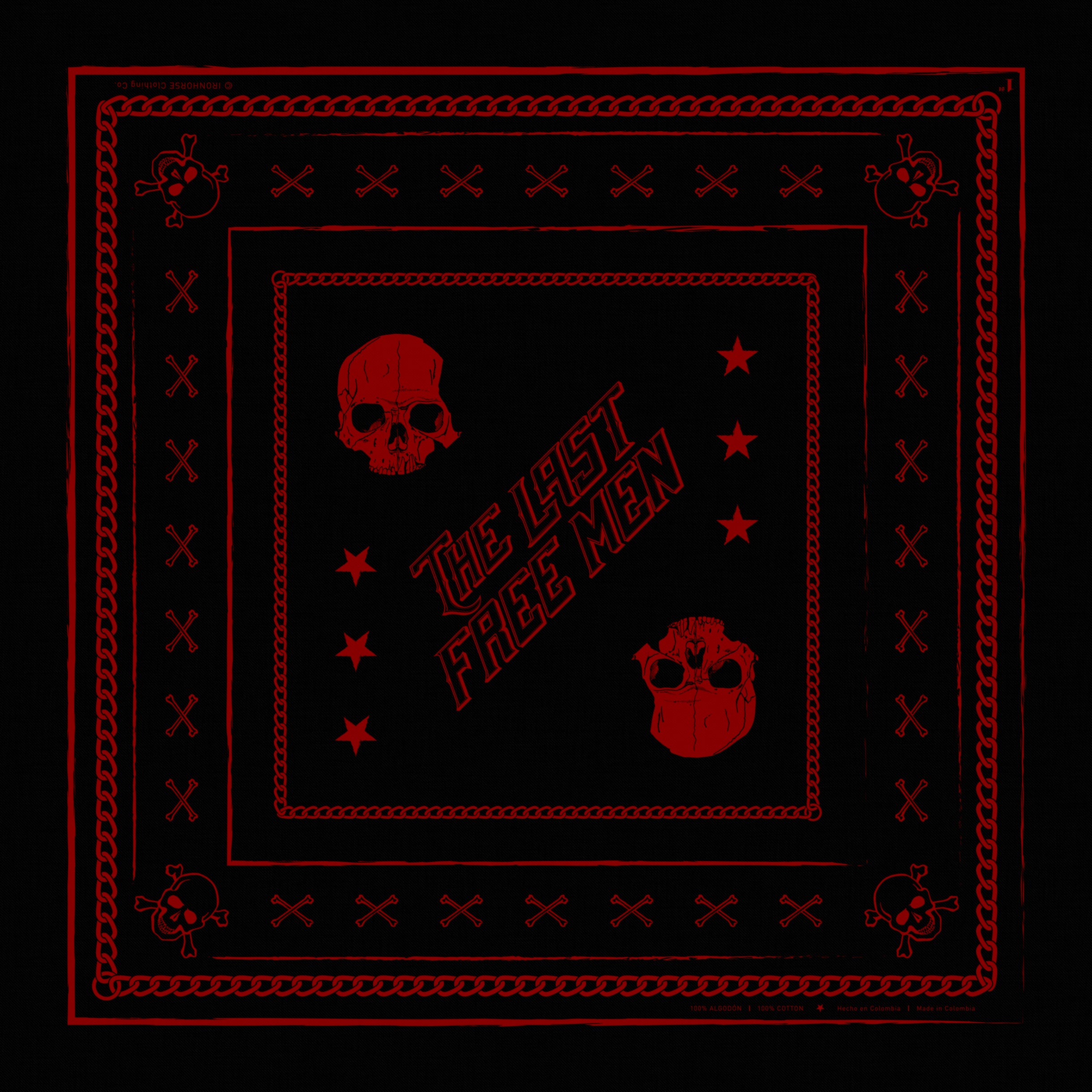 Bandana The Last Free Men — Rojo