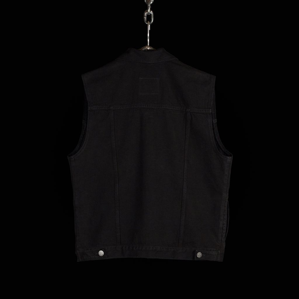 CC Denim Vest — Jet Black