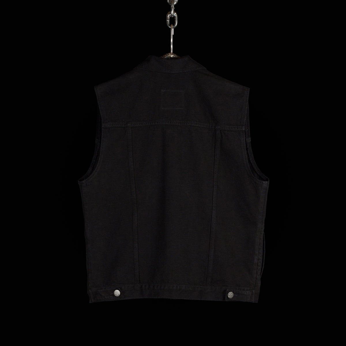 CC Denim Vest — Jet Black