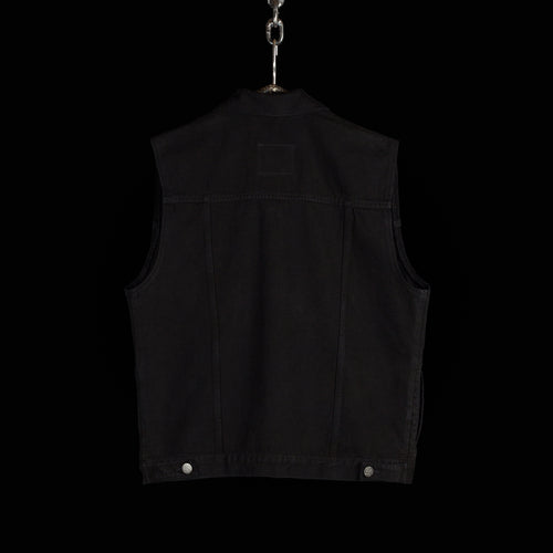 CC Denim Vest — Jet Black
