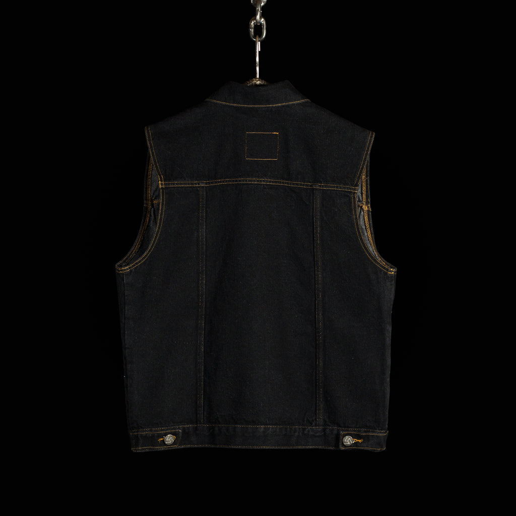 CC Denim Vest — Vintage Black