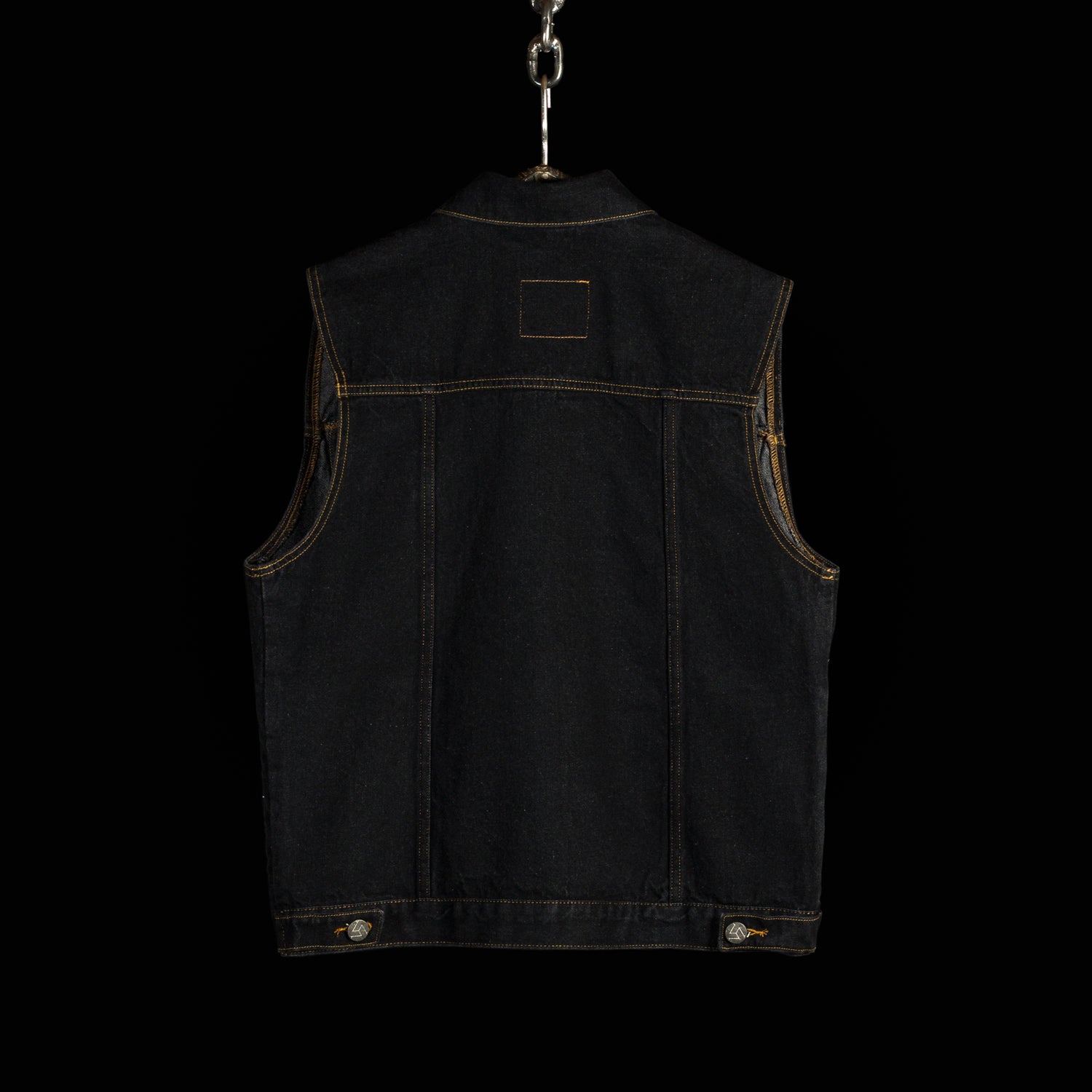 CC Denim Vest — Vintage Black