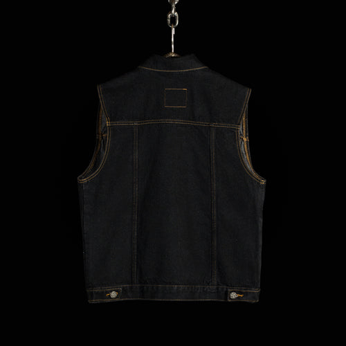 CC Denim Vest — Vintage Black
